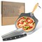 Potted Pans Metal Pizza Peel 12 x 14in Foldable Pizza Paddle with Rocker Cutter